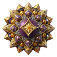 wonderful artistic Opulent Kaleidoscope Ornament Isolated Element professional png