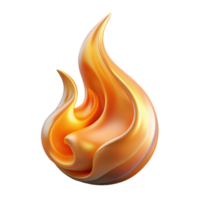 acclaimed bohemian A single, burning flame with abstract, swirling patterns. NO BACKGROUND with Transparent Background. high resolution png