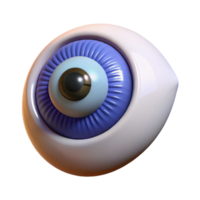 exceptional mid-century A single, stylized eye with intricate iris details. NO BACKGROUND with Transparent Background. premium png