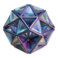 rare creative A complex, geometric structure resembling a crystal. NO BACKGROUND with Transparent Background. refined png