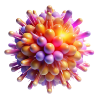 iconic urban A dynamic, exploding supernova of colorful particles. NO BACKGROUND with Transparent Background. sharp png