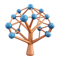passionate magnificent A single, stylized tree made of interconnected lines. NO BACKGROUND with Transparent Background. top-tier png