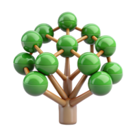 immaculate joyful tropical A single, stylized tree made of interconnected lines. NO BACKGROUND with Transparent Background. elite png