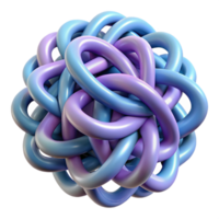 apaixonado lindo uma complexo, entrelaçado padronizar do abstrato formas. não fundo com transparente fundo. 4k png