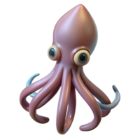 breathtaking standout A squid, NO BACKGROUND with Transparent Background. png