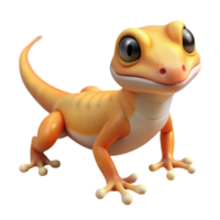 magnificent industrial A gecko, NO BACKGROUND with Transparent Background. masterfully captured png