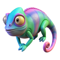celebrated rustic A chameleon changing color, NO BACKGROUND with Transparent Background. 8K png