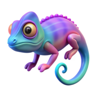 glorious celebrated A chameleon changing color, NO BACKGROUND with Transparent Background. png