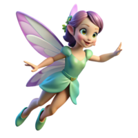 splendid signature A whimsical fairy, fluttering its wings. NO BACKGROUND with Transparent Background. png