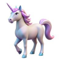 immaculate baroque A graceful unicorn, its horn glowing softly. NO BACKGROUND with Transparent Background. sharp png