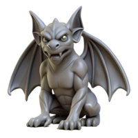 coveted coastal A realistic, detailed gargoyle statue. NO BACKGROUND with Transparent Background. sharp png