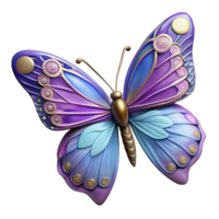exemplary contemporary A delicate butterfly with intricate wing patterns, NO BACKGROUND with Transparent Background. precision png