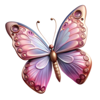 exquisite bold renaissance A delicate butterfly with intricate wing patterns, NO BACKGROUND with Transparent Background. gallery standard png
