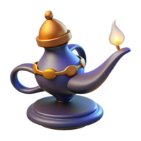 glorious timeless A powerful djinn emerging from a lamp, NO BACKGROUND with Transparent Background. png