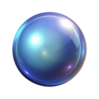 memorable surreal A single, magical orb, NO BACKGROUND with Transparent Background. 4K png