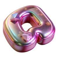 impressive minimalist Pink Metallic Font Transparent Background high quality png