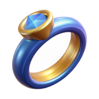 mesmerizing romantic minimalist A single, enchanted ring, NO BACKGROUND with Transparent Background. artisan png