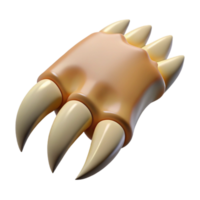 playful extraordinary A fierce werewolf claw, NO BACKGROUND with Transparent Background. impeccable png