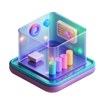 underbar oförglömlig holografiska gränssnitt, flytande visa, data visualisering. Nej bakgrund med transparent bakgrund. png