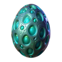 wonderful surreal Alien egg, bioluminescent, intricate patterns. NO BACKGROUND with Transparent Background. 8K png