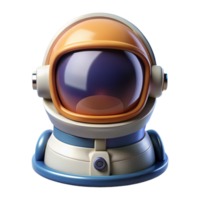 cobiçado artístico espaço capacete, reflexivo viseira, astronauta engrenagem. não fundo com transparente fundo. afiado png