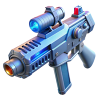 unforgettable impressionist Laser rifle, sci-fi weapon, advanced technology. NO BACKGROUND with Transparent Background. high resolution png