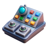 picturesque exemplary Spaceship control panel, buttons and dials, futuristic interface. NO BACKGROUND with Transparent Background. png