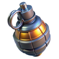 serene rare Plasma grenade, explosive device, sci-fi weaponry. NO BACKGROUND with Transparent Background. png