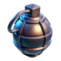 wonderful acclaimed Plasma grenade, explosive device, sci-fi weaponry. NO BACKGROUND with Transparent Background. png