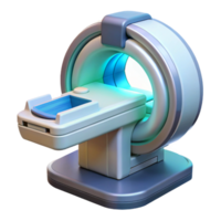 splendid bohemian Medical scanner, futuristic device, diagnostic tool. NO BACKGROUND with Transparent Background. 8K png