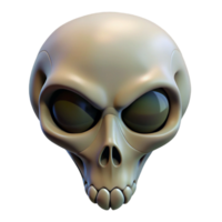 breathtaking acclaimed Alien skull, unusual shape, bone structure. NO BACKGROUND with Transparent Background. png