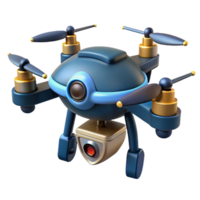 exceptional abstract Security drone, armed, flying surveillance. NO BACKGROUND with Transparent Background. high quality png