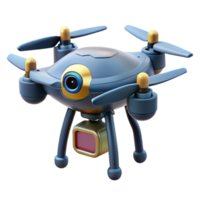 exquisite retro Security drone, armed, flying surveillance. NO BACKGROUND with Transparent Background. handcrafted png