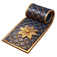 extraordinary abstract Quilted Table Runner with Floral Pattern Cutout Element detailed png