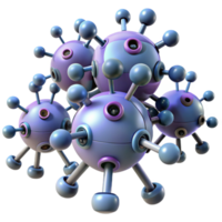wonderful standout Nanobot swarm, microscopic robots, medical technology. NO BACKGROUND with Transparent Background. png