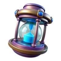 rare artistic Time travel device, futuristic gadget, temporal manipulation. NO BACKGROUND with Transparent Background. expertly shot png