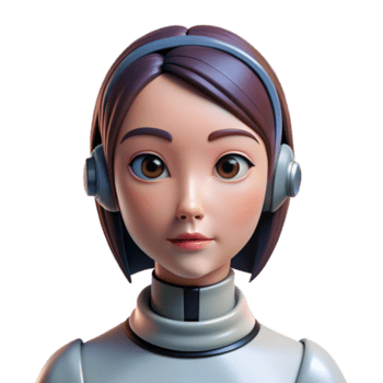 deslumbrante codiciado robot cabeza, hembra androide, realista características. No antecedentes con transparente antecedentes. png