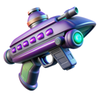 impressive unparalleled Alien weapon, strange design, unknown technology. NO BACKGROUND with Transparent Background. png