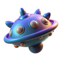 exemplary nordic Alien spore, bioluminescent, floating particle. NO BACKGROUND with Transparent Background. exclusive png