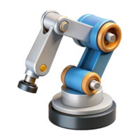 dazzling urban Robot arm, industrial design, mechanical manipulator. NO BACKGROUND with Transparent Background. ultra HD png