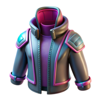 remarkable minimalist Cyberpunk clothing, futuristic fashion, high-tech garments. NO BACKGROUND with Transparent Background. high resolution png