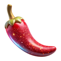 impressive creative Red Chili Pepper Transparent Background detailed png