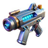 splendid abstract Sci-fi weapon, energy blaster, sleek design, futuristic materials. NO BACKGROUND with Transparent Background. ultra HD png
