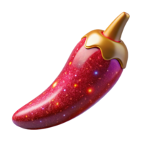 vibrant contemporary Red Chili Pepper Whole Pod Transparent Element authentic png