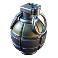 breathtaking romantic rustic Futuristic grenade, sleek design, advanced explosives, dangerous technology. NO BACKGROUND with Transparent Background. professional png