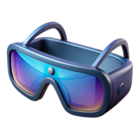 hypnotic iconic Futuristic glasses, augmented reality display, sleek design, advanced technology. NO BACKGROUND with Transparent Background. png