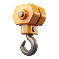 enchanting distinctive Construction crane hook NO BACKGROUND with Transparent Background. png