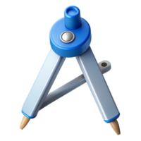 pristine minimalist Architectural drafting compass NO BACKGROUND with Transparent Background. ultra HD png