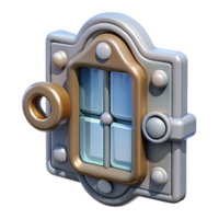 captivating acclaimed Victorian style window latch NO BACKGROUND with Transparent Background. png