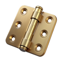 remarkable minimalist Brass door hinge NO BACKGROUND with Transparent Background. masterfully captured png